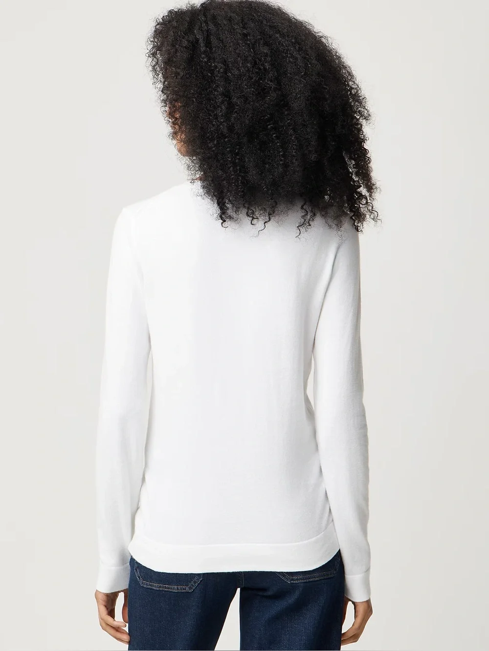 J. Crew Cotton Teddie Sweater in White XL